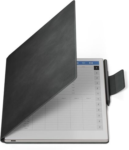 حافظة Ayotu للورق الرائع Pro، حافظة كتب من جلد البولي يوريثان الفاخر مع مشبك قلم، غطاء مغناطيسي ذكي للورق الرائع Pro مقاس 11.8 بوصة فقط، حزمة مع عضوية متميزة (رمادي) in Kuwait