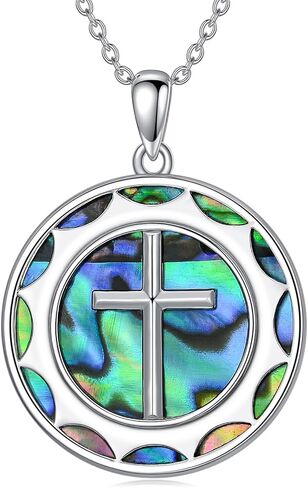 Ankh Necklace 925 Sterling Silver eye of horus necklace egyptian Turquoise Pendant Cross Amulet Religious Jewelry Gift for women and Men in Saudi Arabia