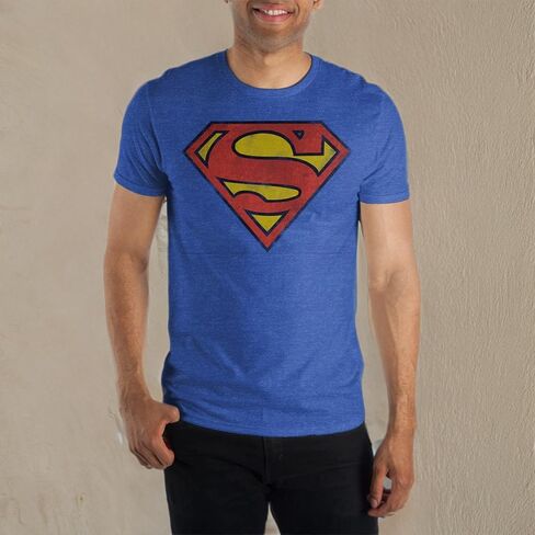 DC Comics Superman S Super Logo Men's Blue T-Shirt Tee Shirt in Saudi Arabia