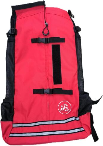 Dog Backpack Carrier - Dog Carrier Backpack with Ventilated Mesh Design - Backpack Dog Carrier to Carry Dogs with Adjustable Lap & Chest Straps - Dog Backpack for Hiking & Travel - Medium, Black in Saudi Arabia