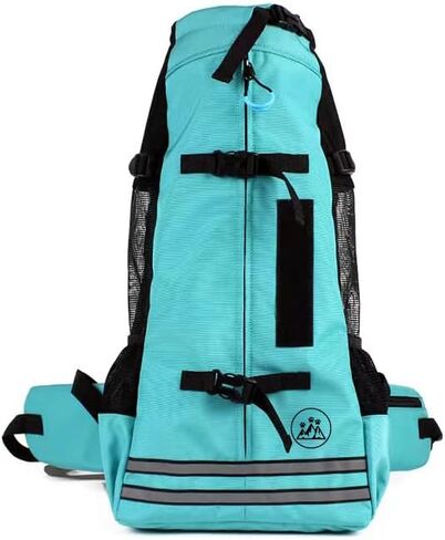 Dog Backpack Carrier - Dog Carrier Backpack with Ventilated Mesh Design - Backpack Dog Carrier to Carry Dogs with Adjustable Lap & Chest Straps - Dog Backpack for Hiking & Travel - Medium, Black in Saudi Arabia