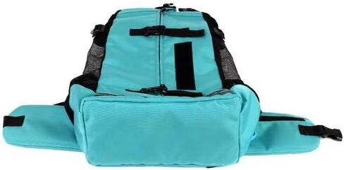 Dog Backpack Carrier - Dog Carrier Backpack with Ventilated Mesh Design - Backpack Dog Carrier to Carry Dogs with Adjustable Lap & Chest Straps - Dog Backpack for Hiking & Travel - Medium, Black in Saudi Arabia