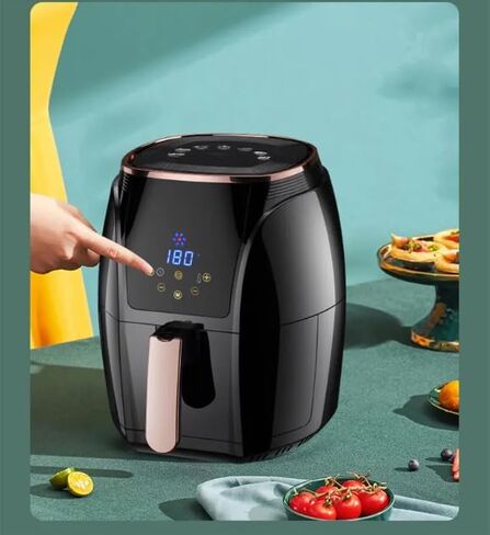 Mega 1400W 5.3Qt Digital Air Fryer, Oil-Free Cooking in Saudi Arabia
