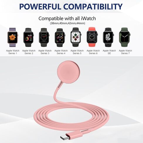 Fast Charger for Apple Watch Chargers with 20w Charger Block,USB C Magnetic for i-Watch Fast Charging Cable for Watch Series SE/8/7/6/5/4/3/2/1 Includes 38mm 40mm 42mm 44mm 45mm Size in Saudi Arabia