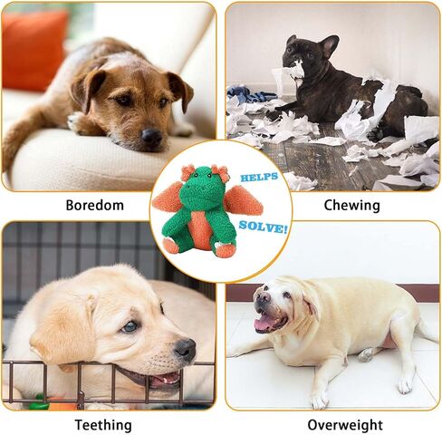 3-Layered Stuffed Dog Toys for Medium Large Dogs, Large Plush Squeaky Dog Toys to Keep Them Busy for Small Medium Large Breed, Cute Animals Puppy Teething Chew Toys - Pink Bear L in Saudi Arabia