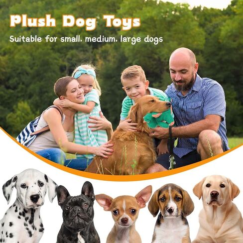 3-Layered Stuffed Dog Toys for Medium Large Dogs, Large Plush Squeaky Dog Toys to Keep Them Busy for Small Medium Large Breed, Cute Animals Puppy Teething Chew Toys - Pink Bear L in Saudi Arabia