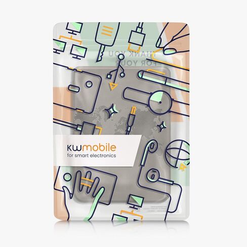 غطاء kwmobile متوافق مع Kobo Clara BW/غطاء ملون - حافظة القارئ الإلكتروني - Meow Meow Gray in Kuwait