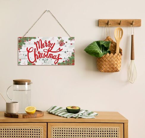 Christmas Decor for Bathroom, Decorative Wood Hanging Wood Plaque, Funny Bathroom Sign, Farmhouse Home Decor, Rustic Door Hanger, Wood Decorations for Bathroom, Christmas Wall Decor With Rope in Saudi Arabia