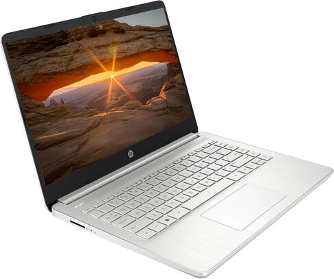 HP AI-Powered Laptop with Microsoft Office and 1TB Cloud Storage Included for 1-Year| 14" HD Computer| 8GB RAM| 128GB SSD & 64GB Card & 128GB Portable SSD| Intel 4-Core CPU| Webcam| Win11| LE Bundle in Saudi Arabia