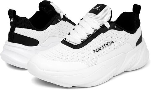 Nautica Kids Lace-Up Sneakers | Comfortable Running Shoes for Boys and Girls | Little Kid/Big Kid in Kuwait