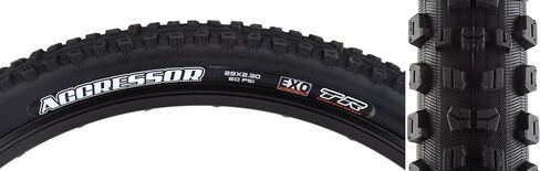 Maxxis Aggressor EXO/TR Tire (Black, 27.5''x2.30 (2 Pack)) in Saudi Arabia