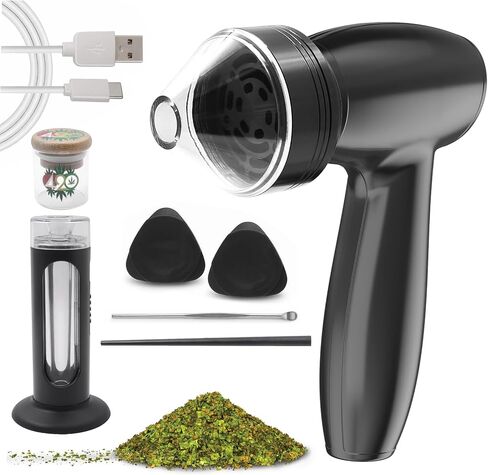 Electric Portable Herb Grinder.Essential Kitchen USB Powered, Spice Grinder,Battery Powered Automatic Portable Spice Mill For Kitchen Grinding - Holds up to 2 Gram in Saudi Arabia