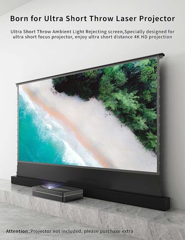 Vivid Storm Since 2004-Projection Screen S PRO Portable Folding Stand Indoor Tension ALR Floor Screen, Home Cinema Movie,Compatible with 4K/3D/HD Ultra Short Throw Laser Projector,VSDSTUST100H in Saudi Arabia