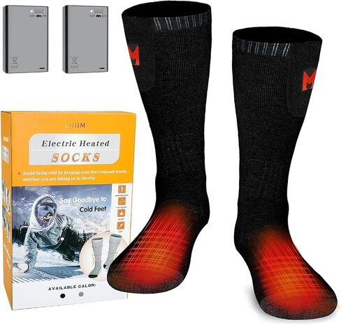 Heated Socks, Battery Heated Socks for Men Women, Electric Heated Socks for Hiking, Skiing, Camping in Saudi Arabia