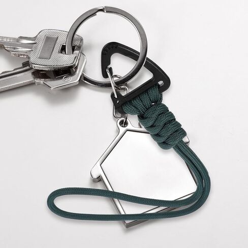 HANABASS 2 قطعة حبل Paracords، حلقة تسلق المفاتيح الحبل شماعات سلسلة المفاتيح الحبل حزام المعصم المظلة حبل D-قفل كيرينغ in Kuwait