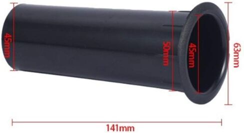 ASHATA Speaker Cabinet Port Tube, 2PCs Open Hole 50mm Tube Smooth Inner-Wall Speaker ABS Plastic Inverted Tube for 4-6 inches Speakers(141MM) in Saudi Arabia