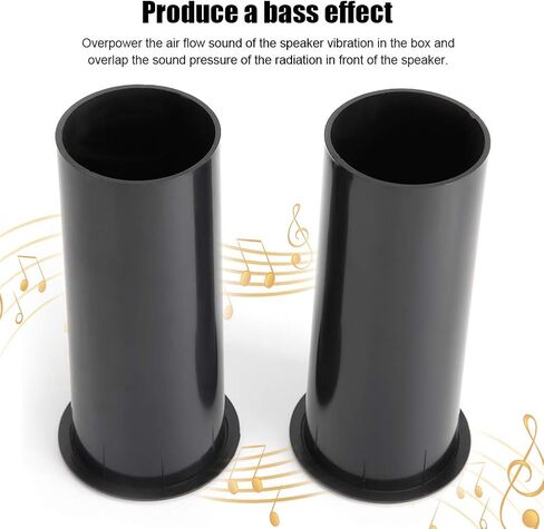 Speaker Port Tubes for Bass Enhancer, Subwoofer Air Ports Repalcement & DIY Parts 60mm x 150mm Speaker Cabinet Port Tube, 2-Pack in Saudi Arabia