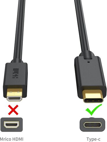 USB C to VGA Cable 3 Feet, USB Type-C to VGA Cord [Thunderbolt 3] Compatible for MacBook Pro, Samsung Galaxy, Dell XPS 13/15, Lenovo Yoga and More in Saudi Arabia