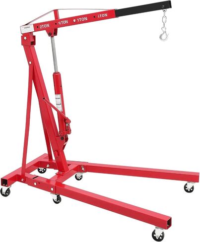 Heavy Duty Hydraulic Engine Hoist - 2 Ton Capacity, Folding Design, Compact Cherry Picker, and Easy Loading/Unloading with Engine Hoist(4400 Lbs) in Saudi Arabia