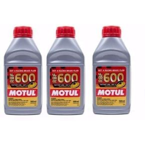 MOTUL BRAKE FLUID RBF 600 FACTORY LINE SYNTHETIC DOT 4 RACING 500ml - Set of 3