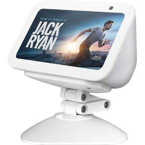 حامل ارتفاع قابل للتعديل لجهاز Echo Show 5 (الثالث)، حامل إمالة + دوار مع مغناطيس قوي، يدور من جانب إلى آخر، متوافق مع الهواتف المحمولة وShow 5 (3/2/1 Gen) (أبيض) in Kuwait