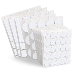 Double Sided Tape for Walls, 220 Pcs Sticky Tack Dots Removable Mounting Putty Clear Adhesive Strips with Tear Tabs No Damage Trace for Hanging Picture Poster Decorations Art Craft Party Supplies