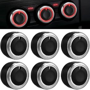 Frienda 6 Pieces Knob for Heater Air Conditioning Button Ac Control Knob Air Conditioner Buttons Control Knobs Switch Knob Button Compatible with Toyota Tacoma Knob Toyota Tacoma Accessories 2005-2015