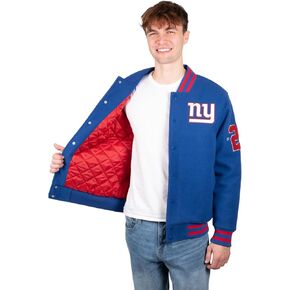 Ultra Game NFL Men's Classic Varsity Coaches Jacket Coat