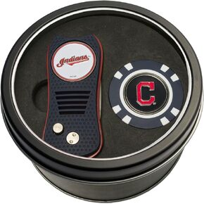 Team Golf MLB Gift Set Switchblade Divot Tool & Chip, Includes 2 Double-Sided Enamel Ball Markers, Patented Design, Less Damage to Greens, Switchblade Mechanism