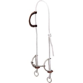 Weaver Leather Gag Bridle with Twisted Mouth Sliding Bit , Burgundy, 5"