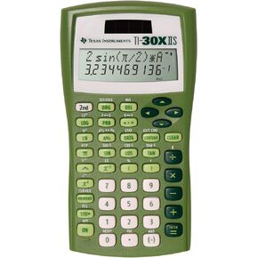 Texas Instruments TI-30X IIS 2-Line Solar/Battery-Powered Scientific Calculator, Lime Green