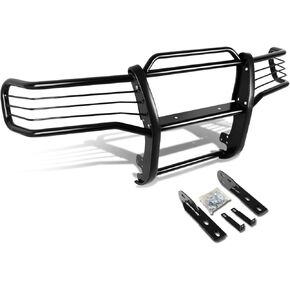 DNA Motoring GRILL-G-082-SS Stainless Steel 1.5 Inches OD Bars Front Bumper Brush Grille Guard Compatible with 15-19 F-150