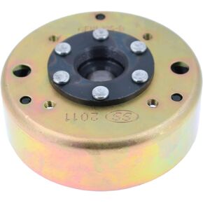 Glixal ATMT1-155-F6 Flywheel Rotor for 6 Coil Alternator Magneto Stator for GY6 125cc 150cc 152QMI 157QMJ Engine Scooter Moped ATV Quad Go-Kart Buggy