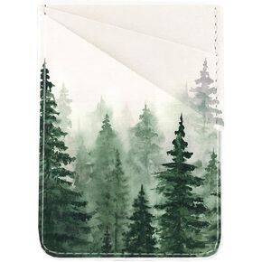 uCOLOR Phone Card Holder PU Leather Wallet Pocket Credit Card ID Case Pouch 3M Adhesive Sticker on iPhone Samsung Galaxy Android Smartphones (Almond Latte Polka Dot)