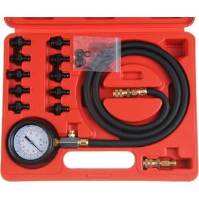 Mechanical Oil Pressure Gauge Kit Compression Tester - Professional Engine Compression Testing Kit or Gauge Oil Pressure