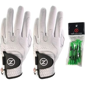 قفازات كابريتا إيليت للجولف للرجال من زيرو فريكشن، عبوة من قطعتين، تتضمن حزمة تي شيرت مجانية، مناسبة عالميًا in Kuwait