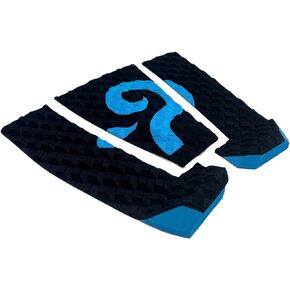 Maui - Surfboard 3 Piece Traction Pad • 3M Adhesive • EVA Foam • Longboard, Shortboard Tail Pad