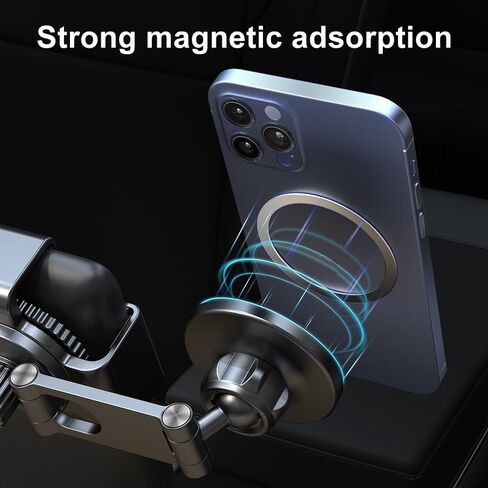 immoenuc Car Central Control Screen Hanging Bracket Suitable for Tesla Model S/3/X/Y Magnetic Adsorption Phone Holder New Energy Vehicles Phone Mount Compatible with iPhone、Samsung and Other Phones in Saudi Arabia