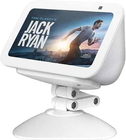 حامل ارتفاع قابل للتعديل لجهاز Echo Show 5 (الثالث)، حامل إمالة + دوار مع مغناطيس قوي، يدور من جانب إلى آخر، متوافق مع الهواتف المحمولة وShow 5 (3/2/1 Gen) (أبيض) in Kuwait