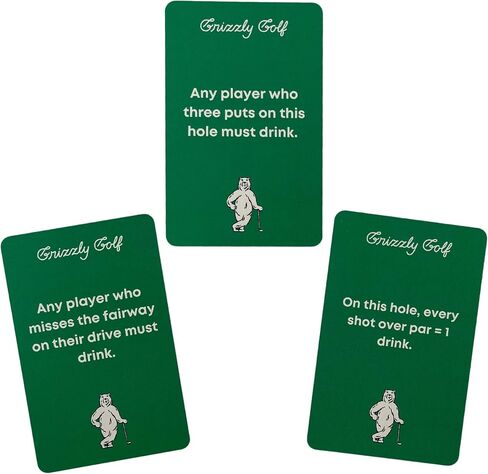 Golf Drinking Card Game for The Golf Course, The Perfect Golf Gift for Golfers in Saudi Arabia