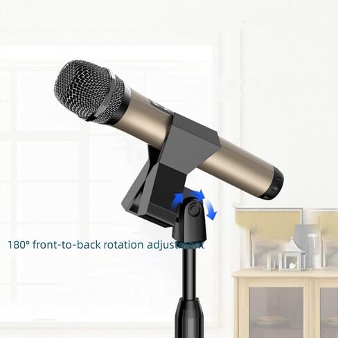 2 حزمة مشبك ميكروفون عالمي، حامل مشبك ميكروفون قابل للتعديل مع محول برغي أنثى 5/8 بوصة ذكر إلى 3/8 بوصة مناسب للميكروفونات السلكية المحمولة اللاسلكية القطر الخارجي 15 مم - 50 مم in Kuwait