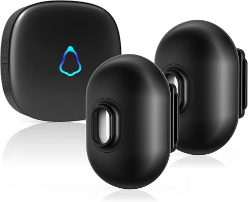 SECRUI Driveway Alarm, Wireless Oudoor Motion Sensor Alarm with 58 Chimes,Weatherproof Motion Detector, 20ft/40ft PIR Detection Range-Protect Outside Property,Black,1 Receiver 1 Detector in Saudi Arabia