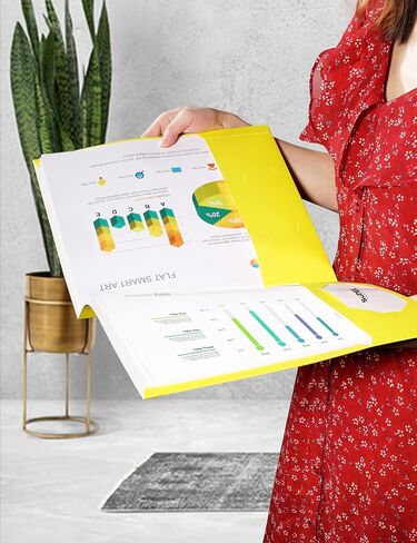 SUNEE Folders with Pockets 3 Hole Punched(50 Pack, Assorted Colors), 2 Pocket Folders Fit Letter Size Paper, Paper File Folder for School Office Home Bussiness in Saudi Arabia