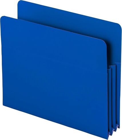 Smead Poly File Pocket, Straight-Cut Tab, 3-1/2" Expansion, Letter Size, Assorted Colors, 4 per Box (73500) in Saudi Arabia