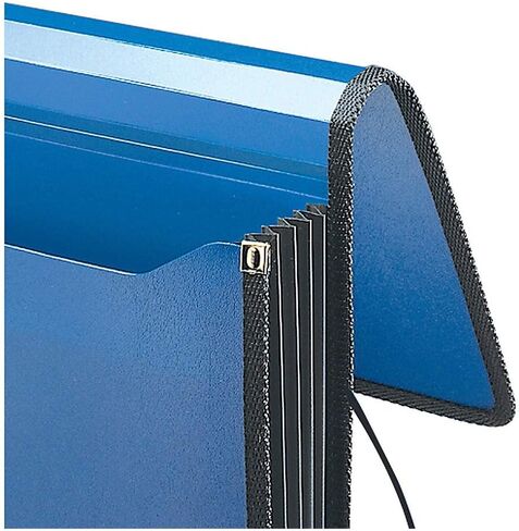 Smead Poly Premium Expanding File Wallet with Closure, 5-1/4" Expansion, Letter Size, Black (71500) in Saudi Arabia