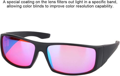 caruisite Colorblind Glasses for Red-Green Blindness, Color Blind Corrective Glasses Blindness Weakness Eyesight Improvement Glasses for Outdoor/Indoor in Saudi Arabia