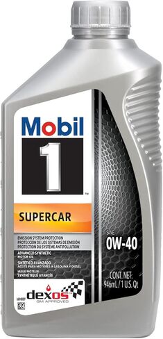 Mobil 1 Supercar Advanced Full Synthetic Motor Oil 0W-40, 6-pack of 1 quarts in Saudi Arabia
