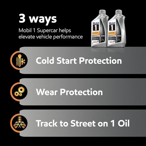 Mobil 1 Supercar Advanced Full Synthetic Motor Oil 0W-40, 6-pack of 1 quarts in Saudi Arabia