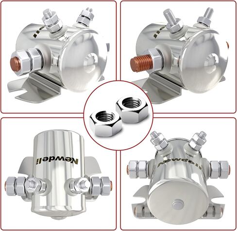 Newdeli Max 300A مرحل الملف اللولبي للخدمة المستمرة طلاء النيكل لعربات الجولف والونش والبحرية في Rush 12VDC in Kuwait