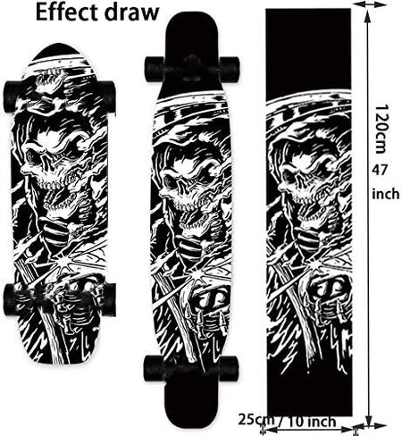 47 "X10" الرياضة في الهواء الطلق لوح التزلج الكهربائية Longboard الرقص مجلس المدرسة القديمة مجلس مقاوم للماء Griptape ورقة ملصق سطح الصنفرة in Kuwait
